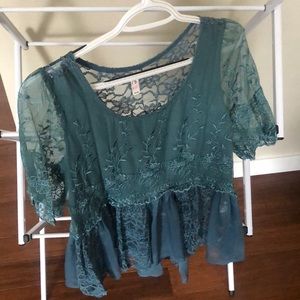 Free People floral blouse